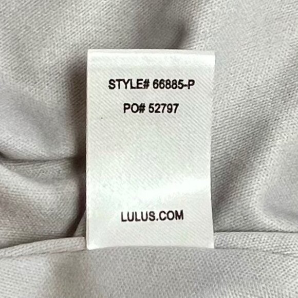 Lulus 3XL Grey Fromal Maxi Dress Gown Deep Side Slit V-Neckline Wrap Style EUC! - Picture 6 of 12